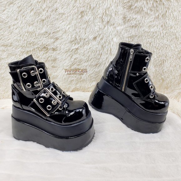 Bear 104 Platform Ankle Boots Goth Punk Rave - Picture 6 of 16